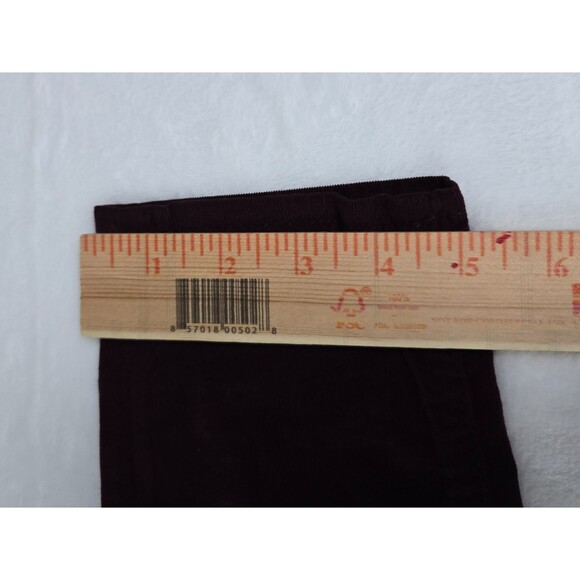 AG Adriano Goldschmied Women’s Burgundy Corduroy Super Skinny Jeans Sizez 27 - Picture 9 of 14